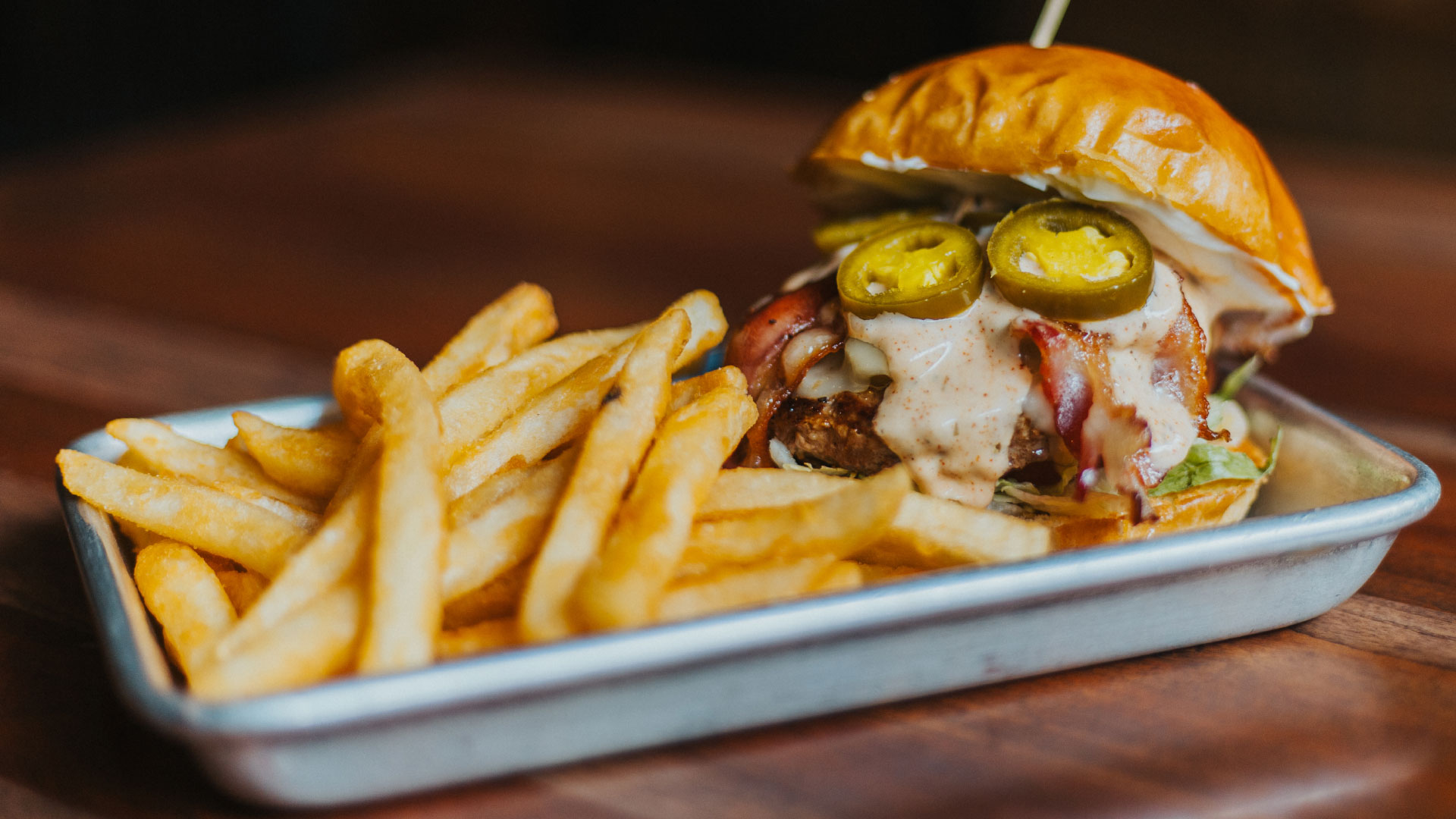Cream Cheese & Jalapeño Burger